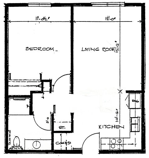 Cottonwood Apartments floorplan